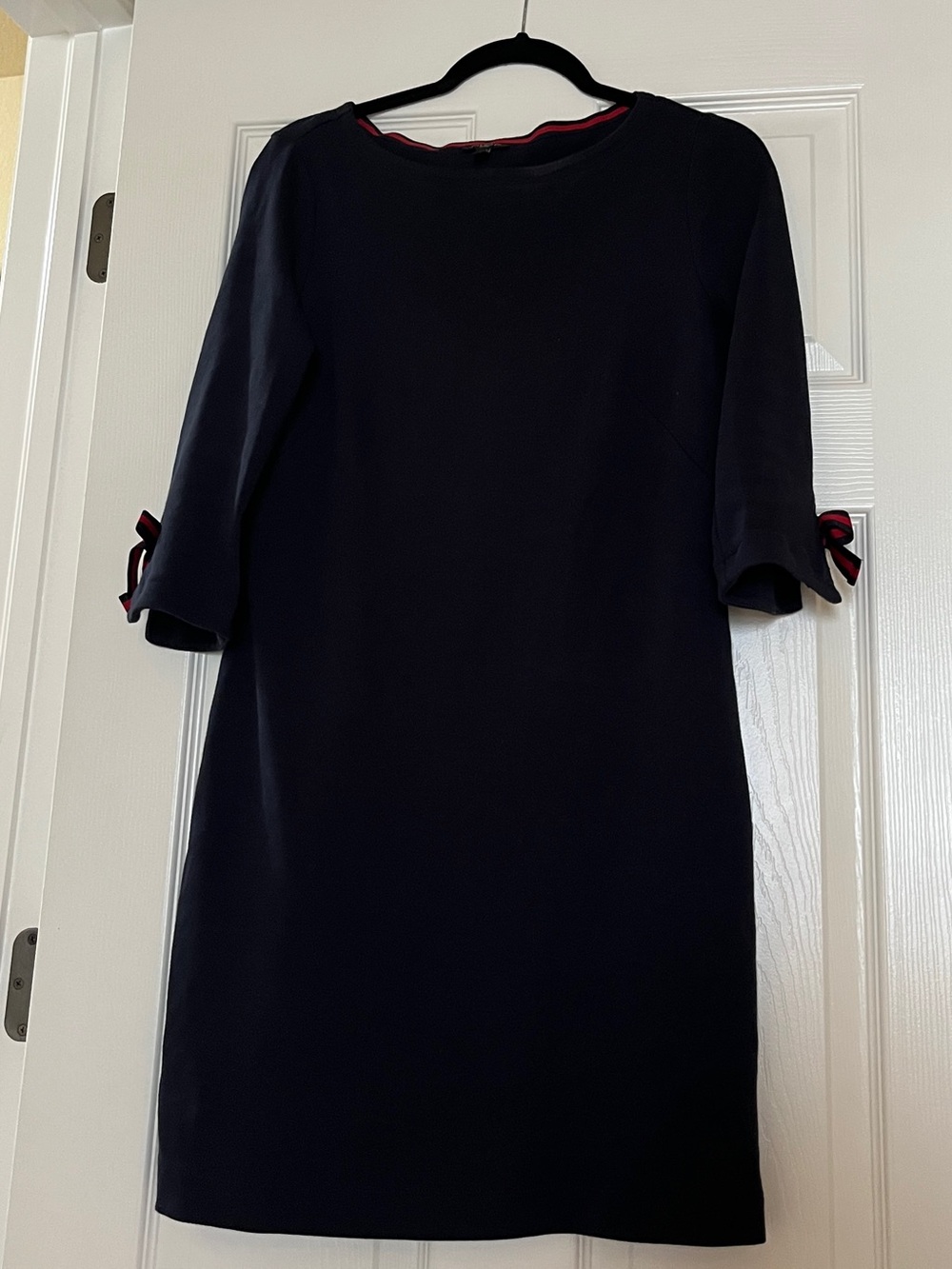 Talbots navy 3/4 sleeve dress
